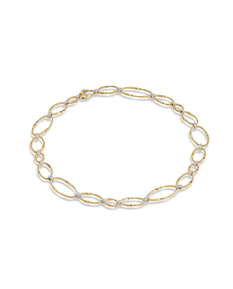 Collana Marco Bicego Marrakech Onde in Oro Giallo e Diamanti