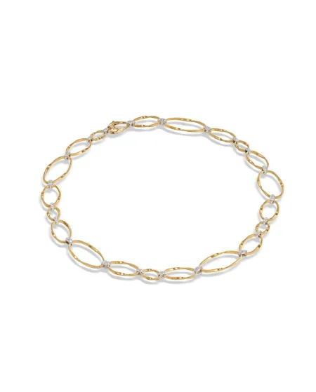 Collana Marco Bicego Marrakech Onde in Oro Giallo e Diamanti