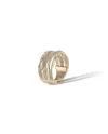 Bague Marco Bicego Marrakech Waves à 5 rangs en or jaune et diamants