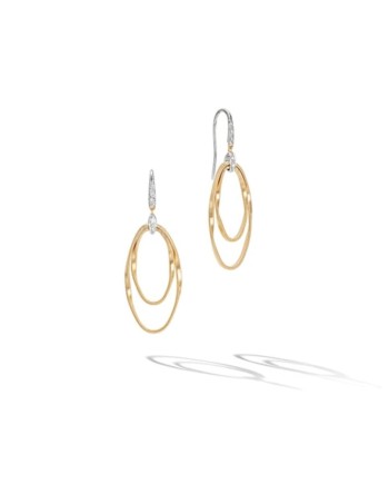 Orecchini Marco Bicego Marrakech Onde in Oro Giallo con Diamanti