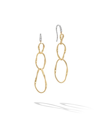 Orecchini Marco Bicego Marrakech Onde in Oro Giallo con Diamanti