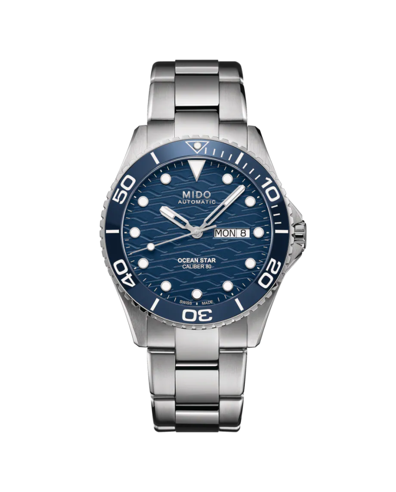 Orologio Mido Ocean Star 200 con Quadrante Blu e Cinturino in Acciaio