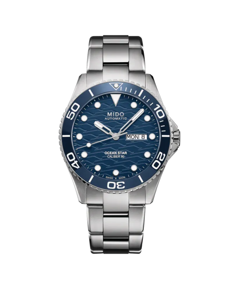 Orologio Mido Ocean Star 200 con Quadrante Blu e Cinturino in Acciaio