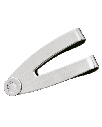 Fermasoldi in acciaio pregiato montblanc 9902 chiusura a clip