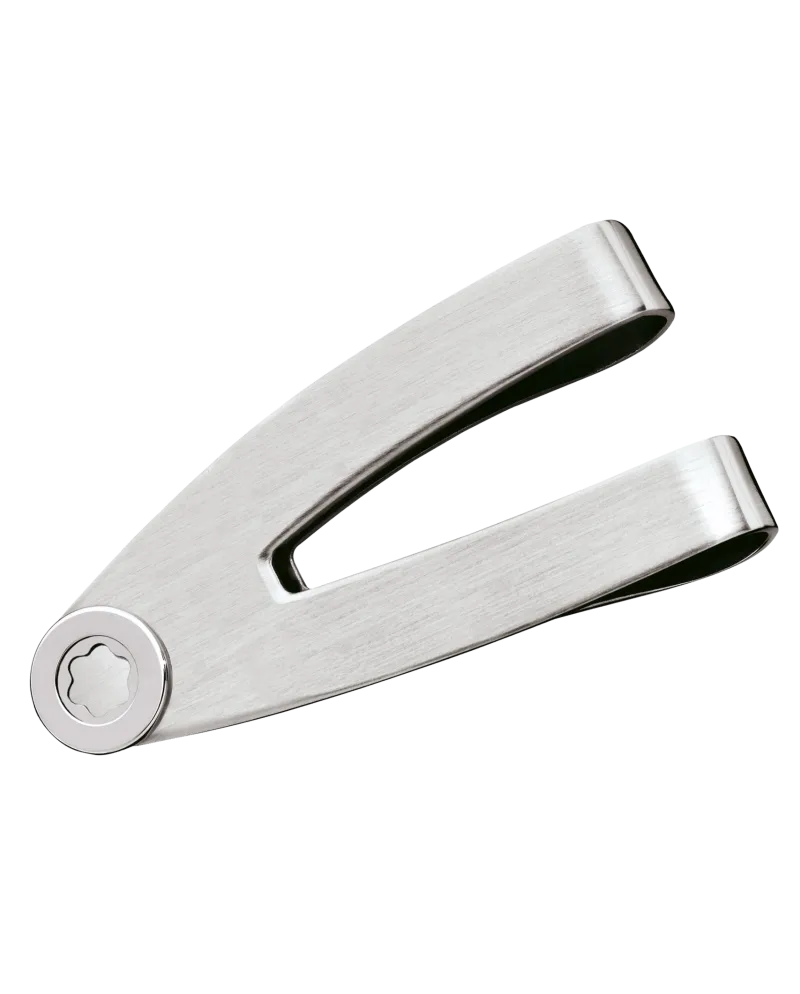 Montblanc 9902 Stainless Steel Money Clip with Clip Closure