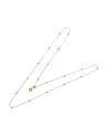 Chantecler Rose Gold Pallinata Necklace with Pendant Logo, 80 cm