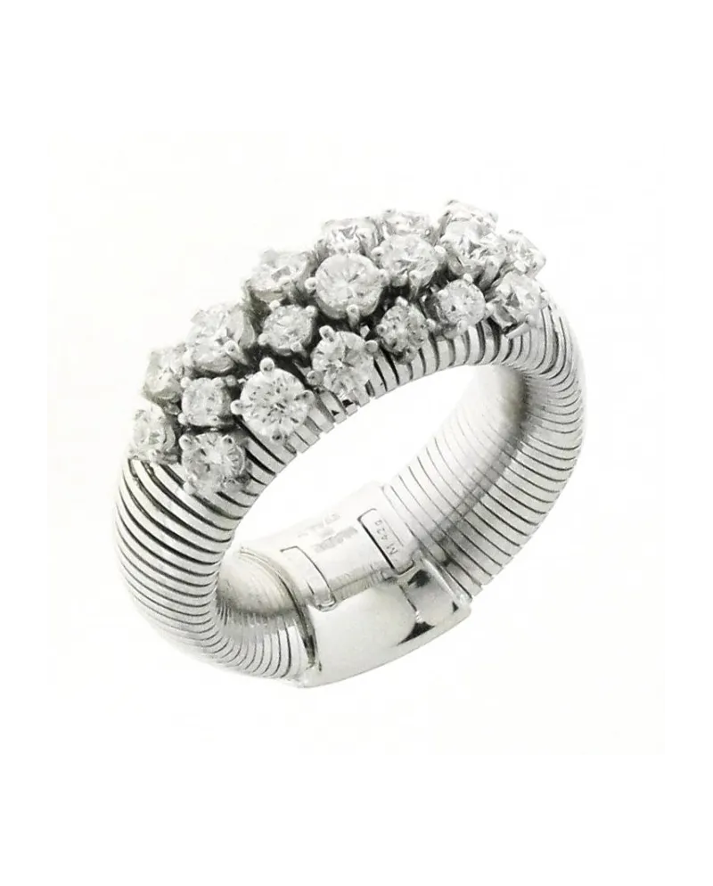 Bague Chimento Stardust en or blanc sertie de 19 diamants blancs