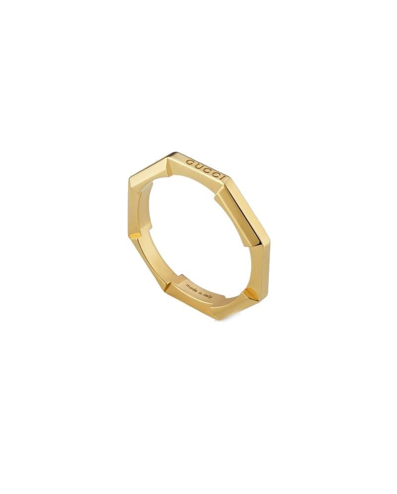 Bague Gucci Link to Love en or jaune miroir