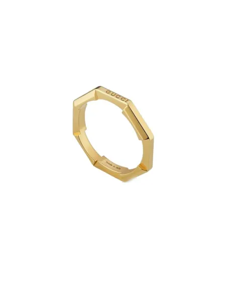 Gucci Link to Love Ring in Mirrored Yellow Gold