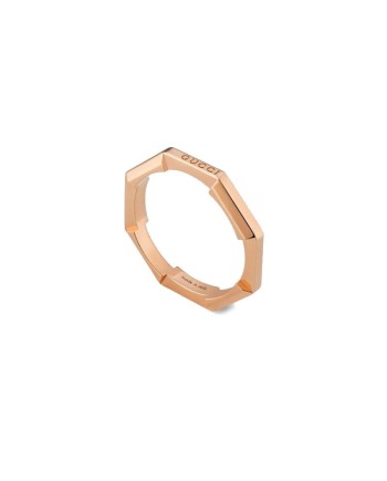 Anello Gucci Link to Love in Oro Rosa a Specchio