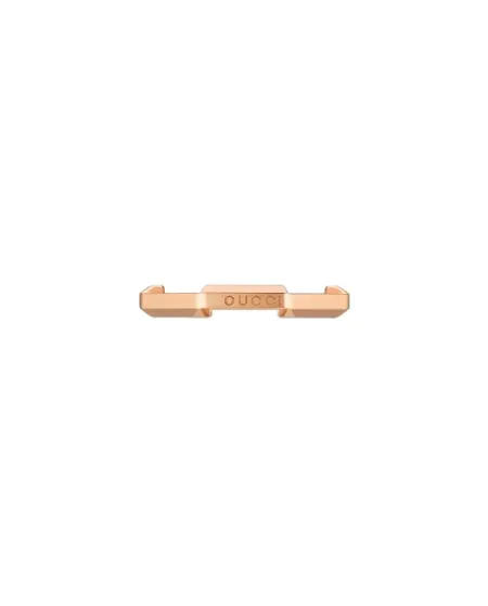 Anello Gucci Link to Love in Oro Rosa a Specchio