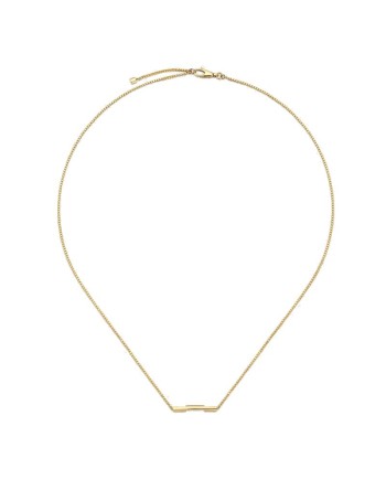 Collier Gucci Link to Love en or jaune avec barre Gucci