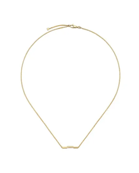 Gucci Link to Love Necklace in Yellow Gold with Gucci Bar