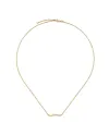 Collier Gucci Link to Love en or jaune avec barre Gucci
