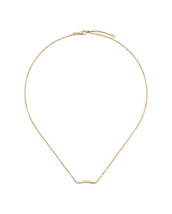 Collier Gucci Link to Love en or jaune avec barre Gucci