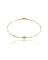 Bracciale Chimento Bamboo Shine in Oro Bicolore e Diamanti