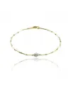 Bracciale Chimento Bamboo Shine in Oro Bicolore e Diamanti