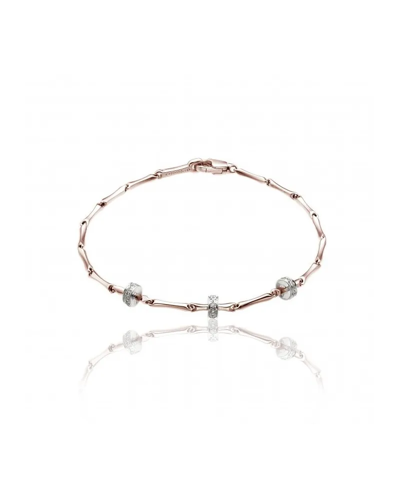 Bracciale Chimento Tradition Gold Bamboo Shine in Oro Rosa e Bianco