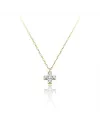 Pendente Croce con Collana Chimento "Love in" in Oro Bianco con Diamanti Bianchi