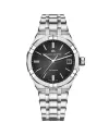 Orologio Maurice Lacroix Aikon Automatic 39 mm con Quadrante Nero e Bracciale in Acciaio