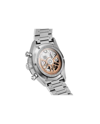 Cronografo Automatico Tag Heuer Carrera Calibro 02 con Quadrante Blu e Bracciale in Acciaio