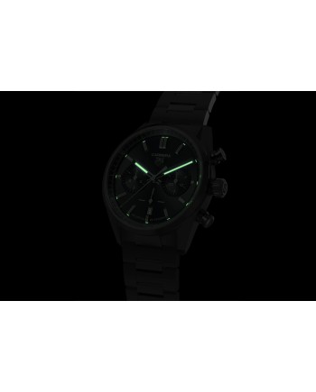 Cronografo Automatico Tag Heuer Carrera Calibro 02 con Quadrante Blu e Bracciale in Acciaio