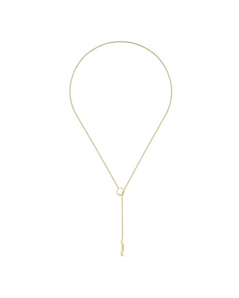 Collier Gucci Lariat Link to Love en or jaune