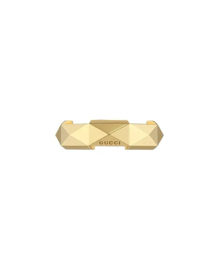 Gucci Link to Love Ring in Yellow Gold with 6 mm Studs