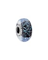 Charm Pandora Oceano Vetro di Murano Blu Scuro