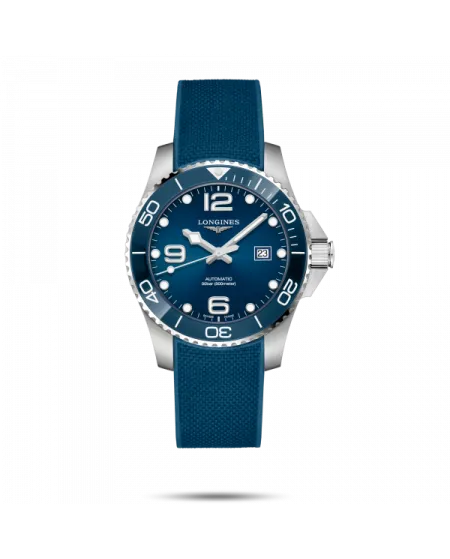 Orologio Longines HydroConquest 43 mm con Quadrante Blu e Bracciale in Caucciù blu