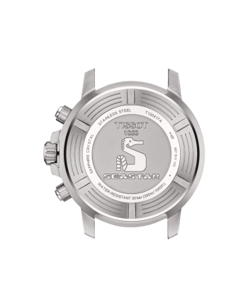 Orologio Tissot Seastar 1000 Chronograph con Quadrante Verde Sfumato e Cinturino in Acciaio