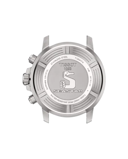 Orologio Tissot Seastar 1000 Chronograph con Quadrante Verde Sfumato e Cinturino in Acciaio