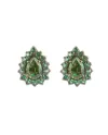 Orecchini Malafimmina Victor in Oro Giallo con Topazi Verdi e Tzavorrite