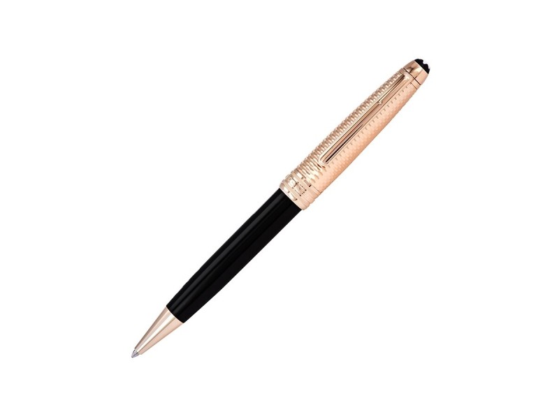 Penna a Sfera Montblanc Meisterstück Doué Geometry Champagne Gold-Coated Classique