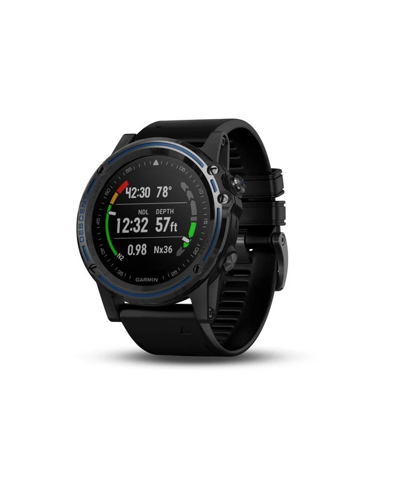 SmartWatch Garmin Descent Mk1 Grigio con Cinturino in Silcone Nero