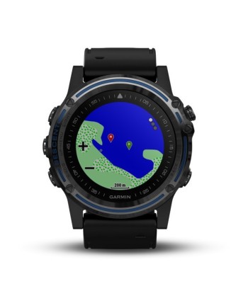 SmartWatch Garmin Descent Mk1 Grigio con Cinturino in Silcone Nero