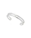 Bracciale Rigido Mimì in Argento con Perla Bianca