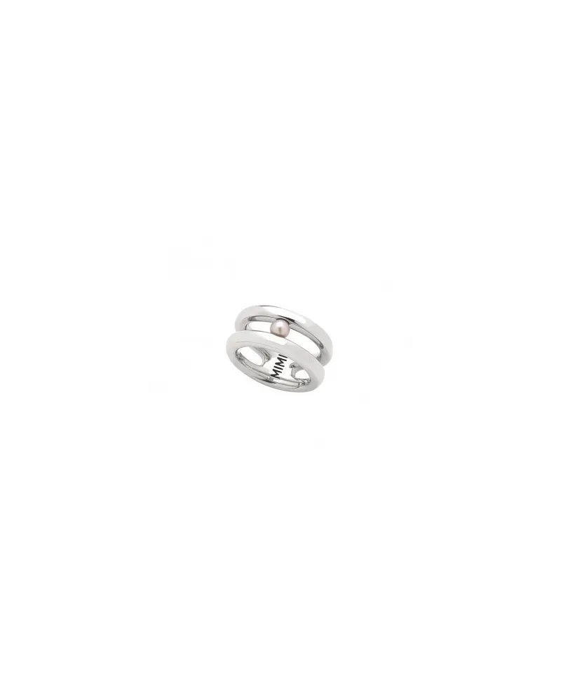 Anello Mimì in Argento con Perla Viola