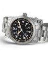 Orologio Hamilton Khaki Field Mechanical Nero con Cinturino in Acciaio