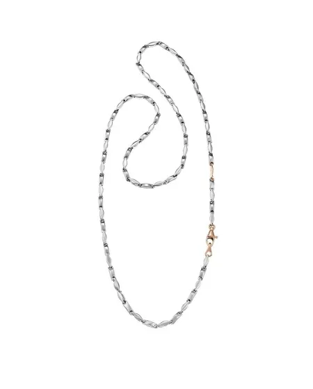 Collana da Uomo Zancan Insignia in Oro Bianco e Rosa
