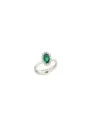 Recarlo Ring in White Gold, Diamonds and Emerald