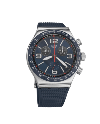 Orologio Cronografo Swatch Blue Grid