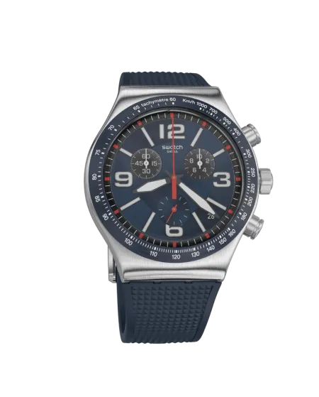 Orologio Cronografo Swatch Blue Grid