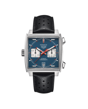 Tag Heuer Monaco Heritage men's watch in steel with blue dial