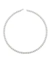 Collier Coscia Le Lune Classique avec perles et fermoir en or blanc