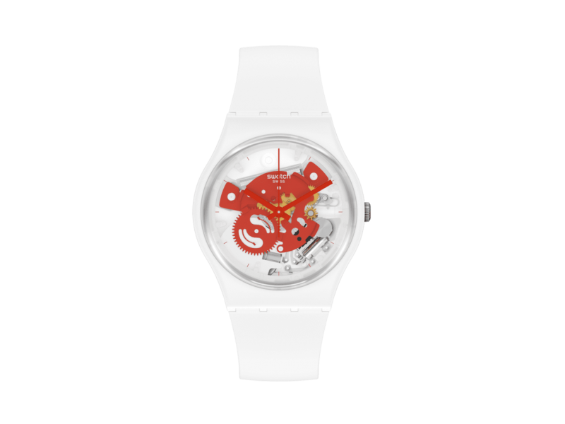 Orologio Swatch Time to Red Small