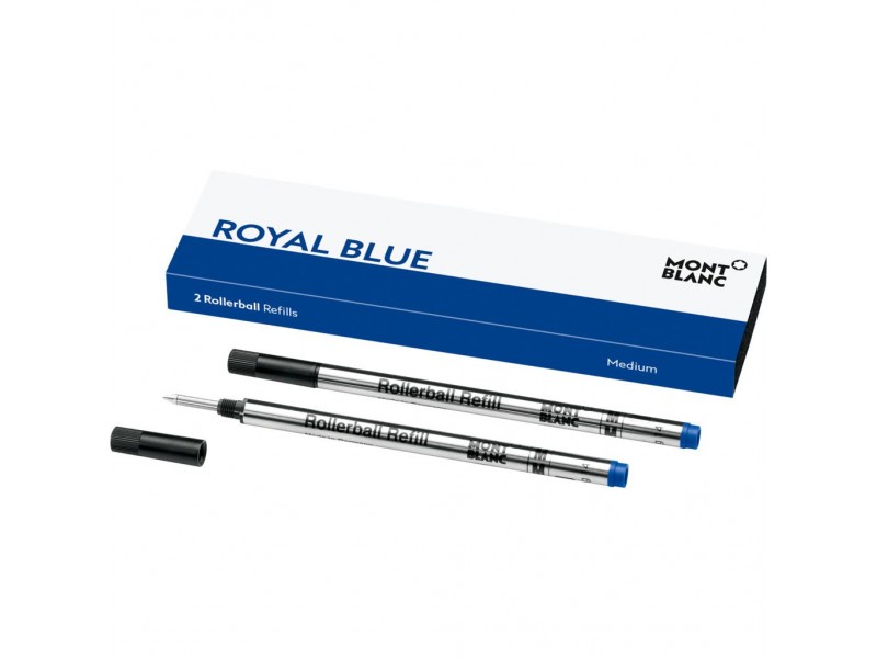 2 Refills Montblanc Roller "B" Royal Blue
