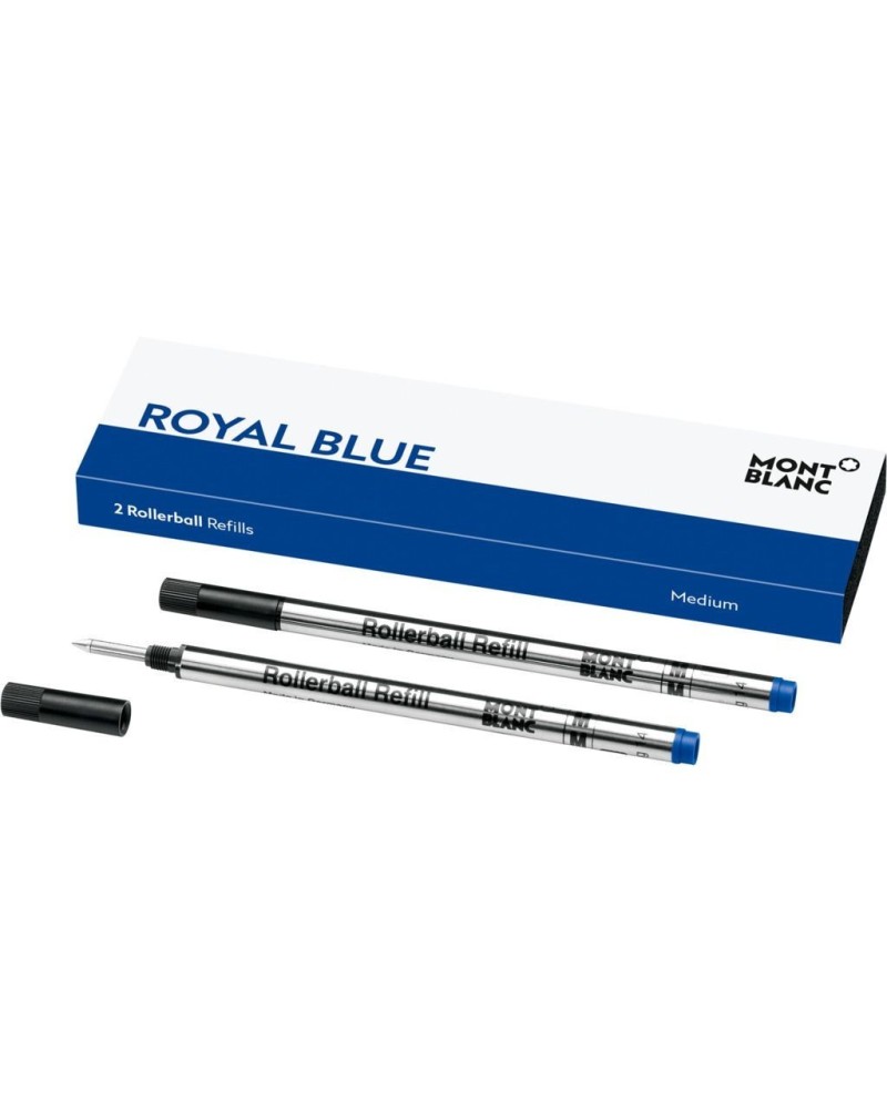 2 Refills Montblanc Roller "B" Royal Blue