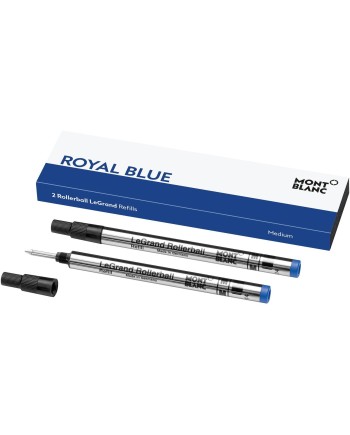 2 Recharges Rollerball Montblanc Le Grand "M" Bleu Royal