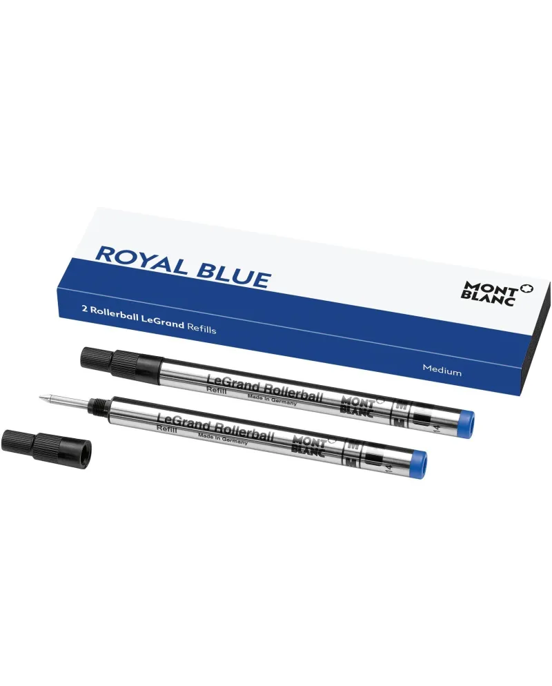 2 Recharges Rollerball Montblanc Le Grand "M" Bleu Royal